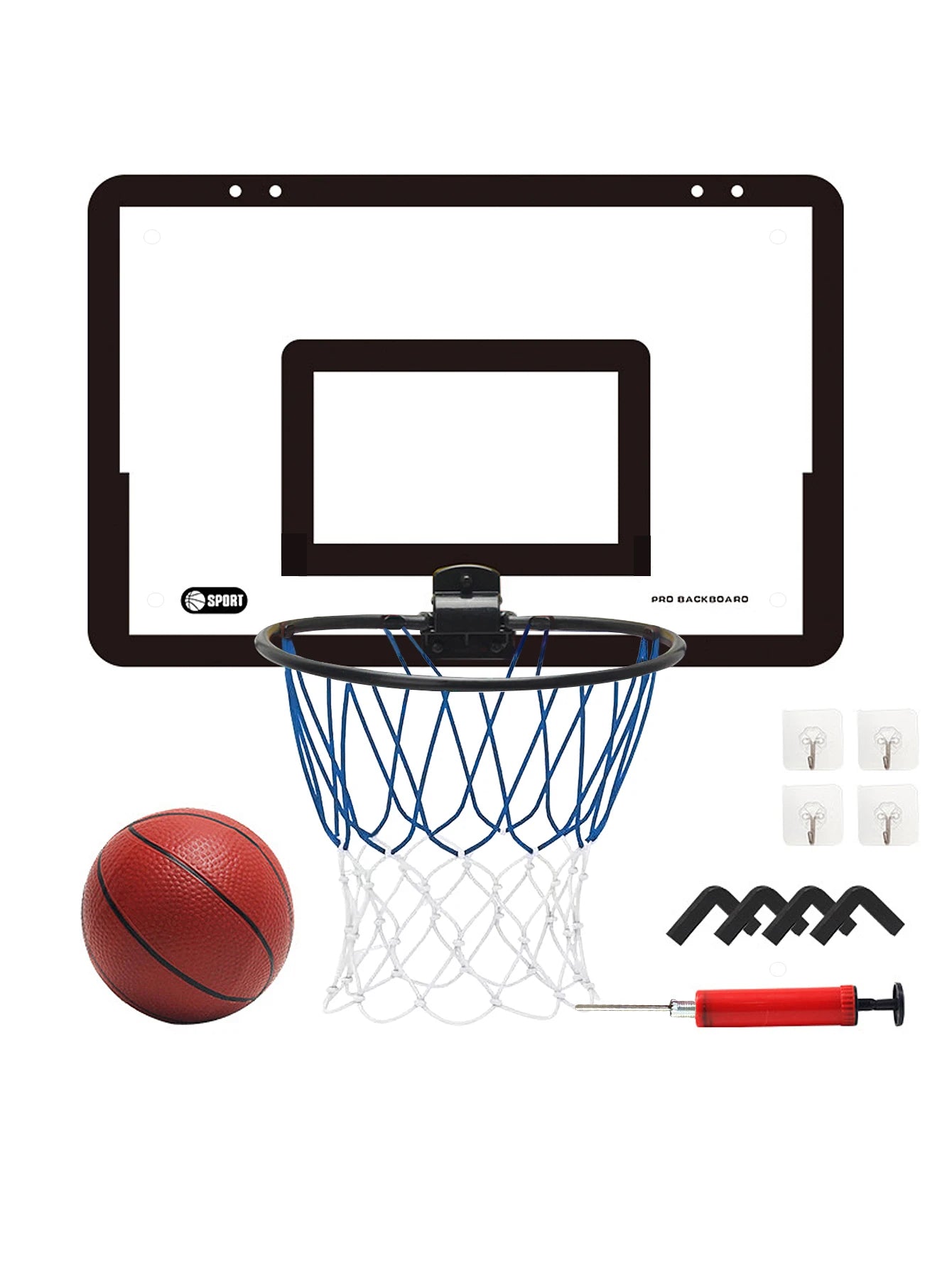 Indoor Kinder Sicherheit und Spaß Spiele Kinder Heim Sport Basketball Set Wandhalterung Nicht perforierter Basketballrahmen