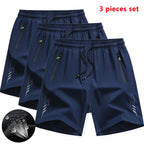 3 Stück Neue Laufshorts Herren Gym Sportshorts Schnell Trocknende Trainingsshorts Fitness Jogging Kurze Hosen Herren Sommer Boardshorts