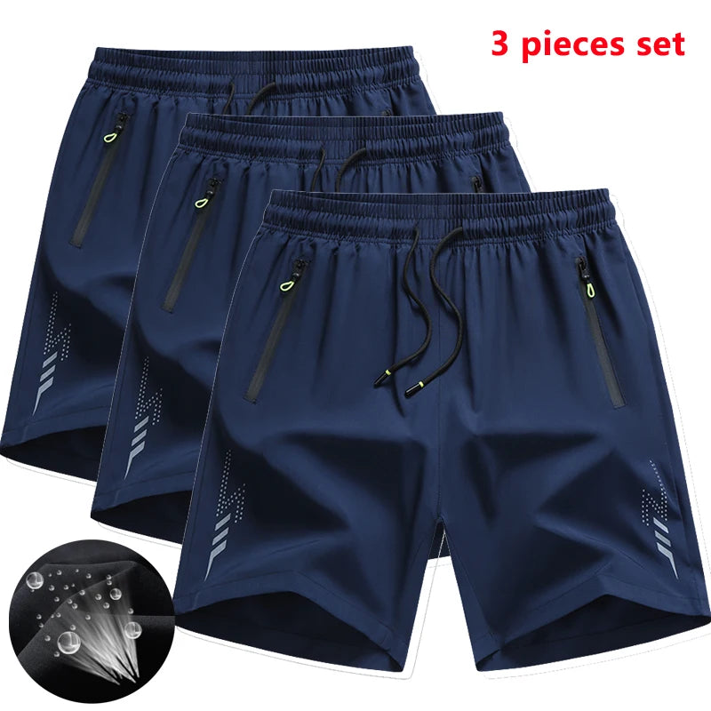 3 Stück Neue Laufshorts Herren Gym Sportshorts Schnell Trocknende Trainingsshorts Fitness Jogging Kurze Hosen Herren Sommer Boardshorts
