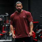 SILVERBACK Lockeres Herren-Baumwoll-T-Shirt Sommer Gym Fitness Rundhals Kurzarm Laufshirts Legere Premium Sportbekleidung