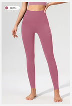 Pfirsich Lift Hüfte Hohe Taille Yogahose Damen Stretch Eng Trainingshose Laufen Sexy Fitnesshose