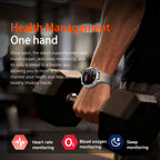 2026 Neue TANK Ultra 1400mAh Akku Militär Smartwatch 10ATM Wasserdicht Herzfrequenz Taktische LED Taschenlampe Herren Sportarmband