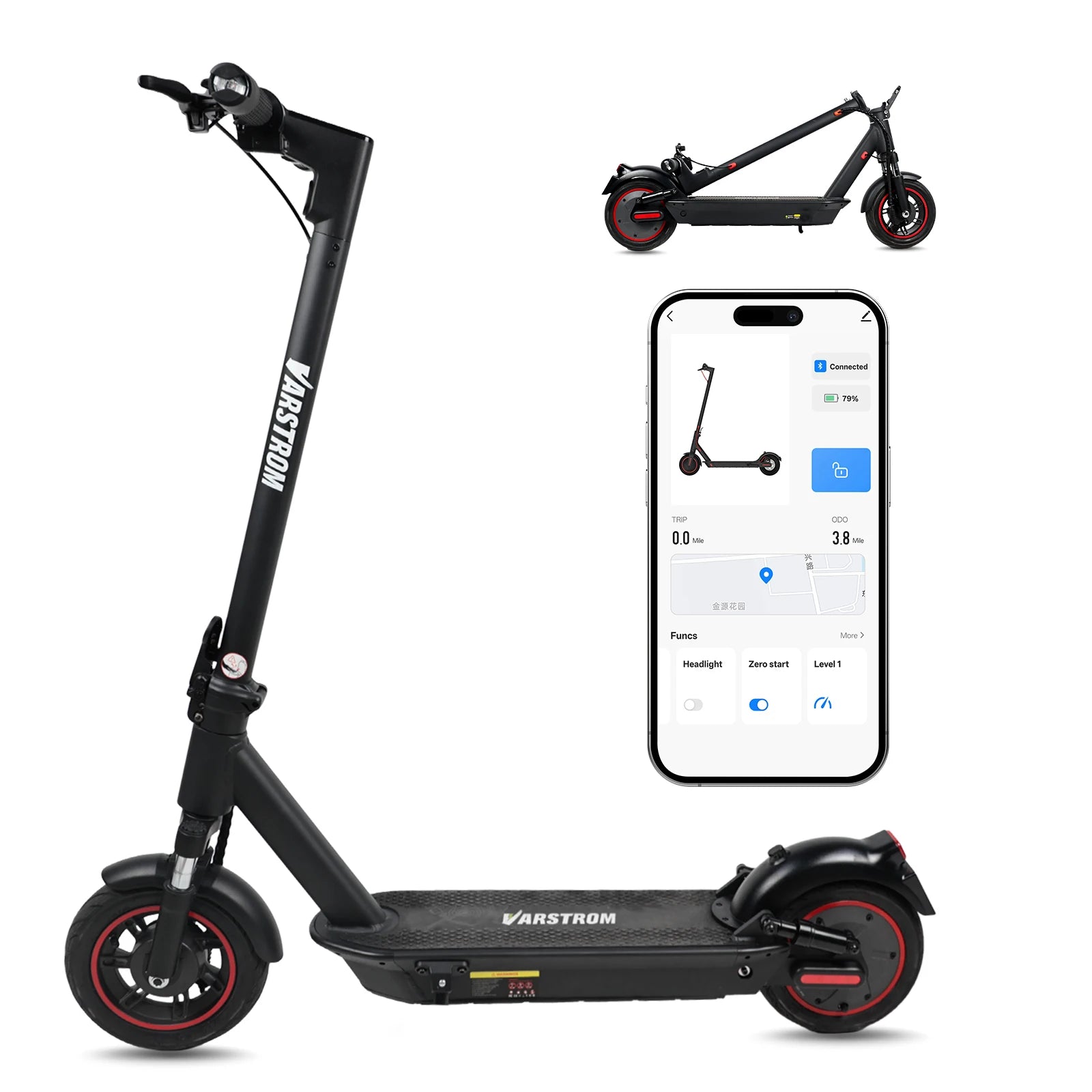 E-Scooter für Erwachsene Höchstgeschwindigkeit 35km/h E-Roller 500W (Spitze 750W) Elektroroller für Erwachsene