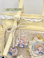 Neue Y2K Süße Japanische Ita Bag Lolita Mädchen Transparente Umhängetasche Große Kapazität Umhängetasche Lässige Tasche DIY Display Handtaschen