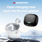 Monster MQT52 Bluetooth 5.4 Wireless Kopfhörer 24 Std. Akkulaufzeit Stereo-Kopfhörer Niedrige Latenz Gaming Dual-Modus Headset Geschenk