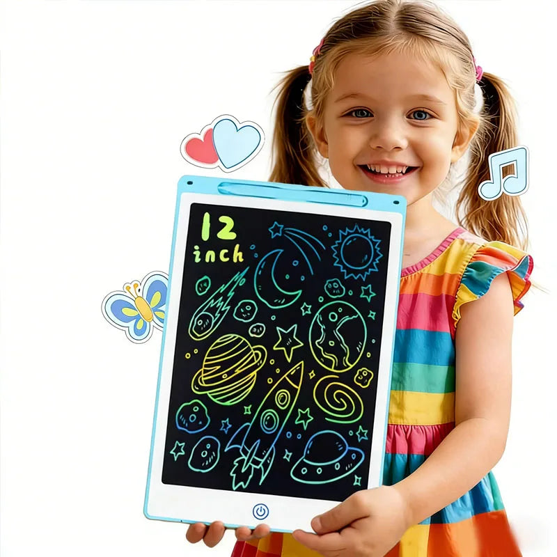 8.5/10/12 Zoll LCD Schreibtafel Zeichenbrett Doodle Kreidetafel Lernspielzeug für Kinder Geburtstagsgeschenk Reisespiel