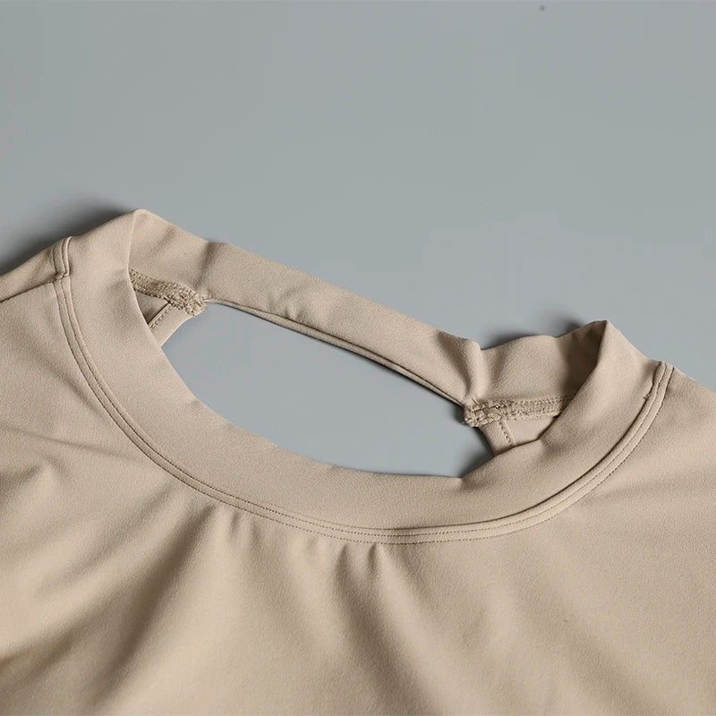 Sexy rückenfreies Sport-Top für Damen, fester Brustpolster, eng anliegendes, schnell trocknendes, schlankes Yoga-Oberteil, atmungsaktives Fitness-Shirt