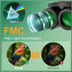 Leistungsstarkes Fern Fernglas Monokular Teleskop Faltbar Tragbar BAK4 FMC Optik Jumelles für Outdoor Camping Jagd Konzert