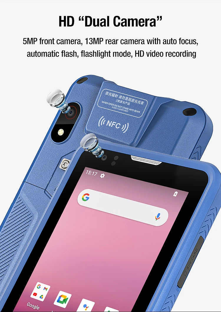 IP67 4 Zoll wasserdichter robuster Industrie-PDA Handheld Android PDA Tragbares Datenterminal NFC Datensammler für Inventur