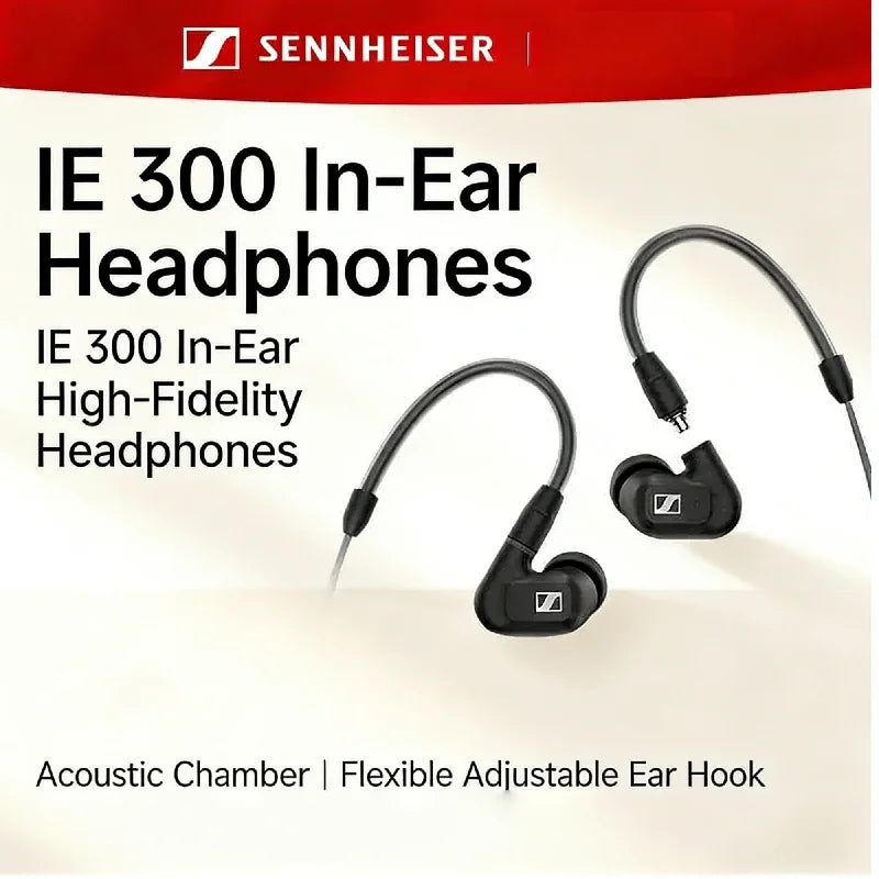 Sennheiser IE 300 Hi-Fi Audiophile In-Ear Kopfhörer, kabelgebundene Ohrhörer mit abnehmbarem Kabel, Geräuschisolierung für Studio-Monitoring Hauptbild