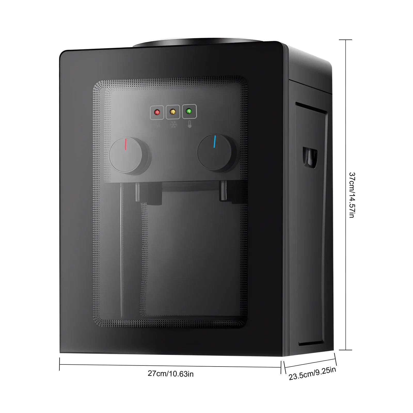 Desktop-Elektrowasserspender, separates Heiß- und Kaltwasser für Kaffee, Büro, 550 W, 85–95 ℃