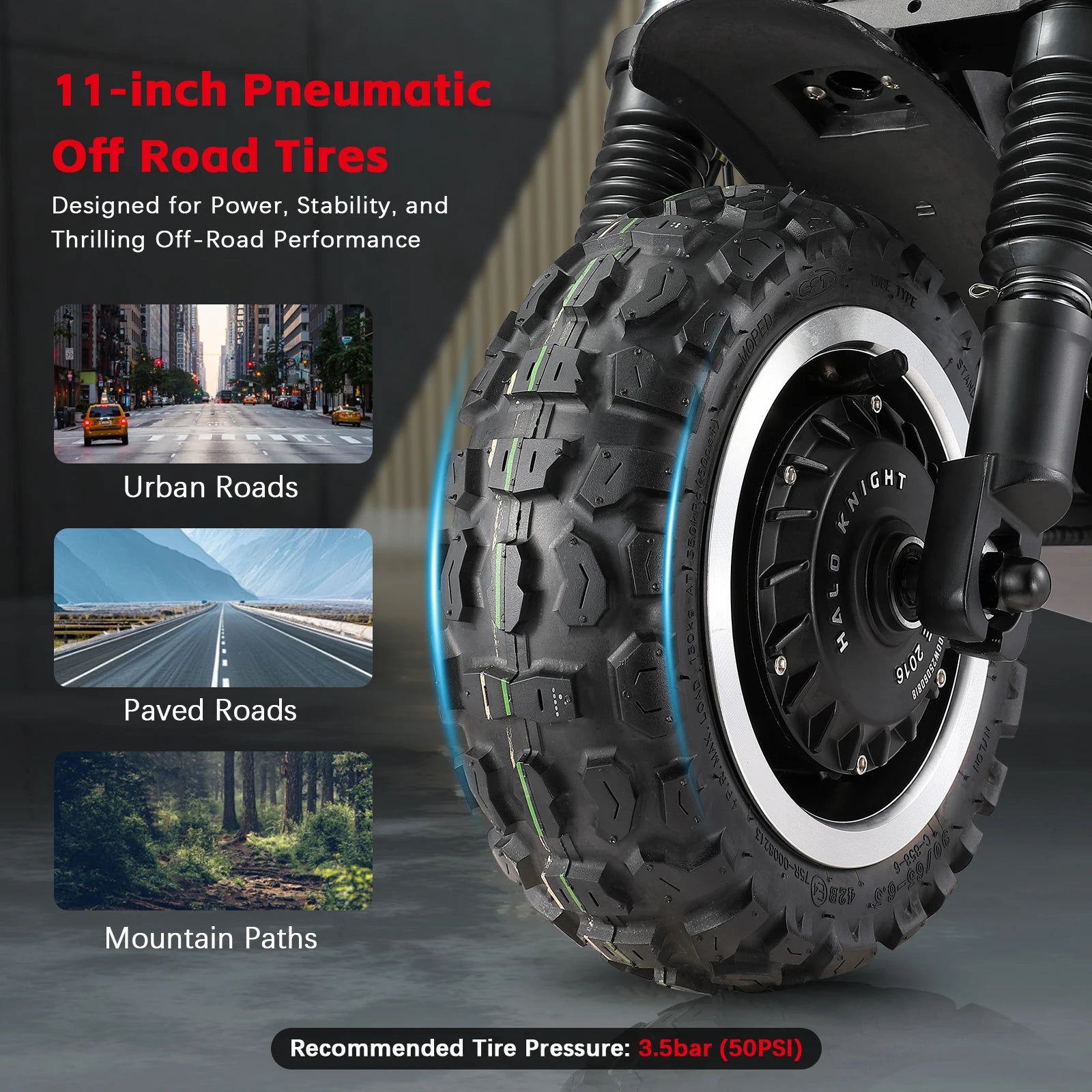 Neuer HALO KNIGHT T107Pro Smart E-Scooter für Erwachsene, großes Display, 60V 38.4Ah Akku, 3000W Dualmotor, 95KM/H Leistungsstarker Elektroroller