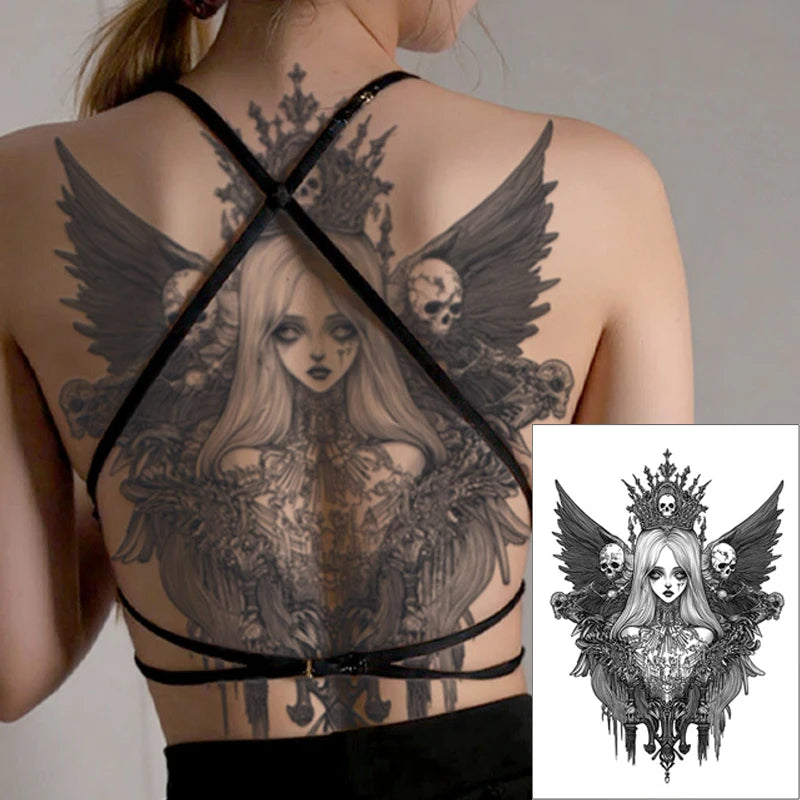 Magic Juice Tinte Wasserdichte Tattoo Aufkleber Große Größe Kräutersaft Temporäre Tattoos Männer Body Art Drache Tiger