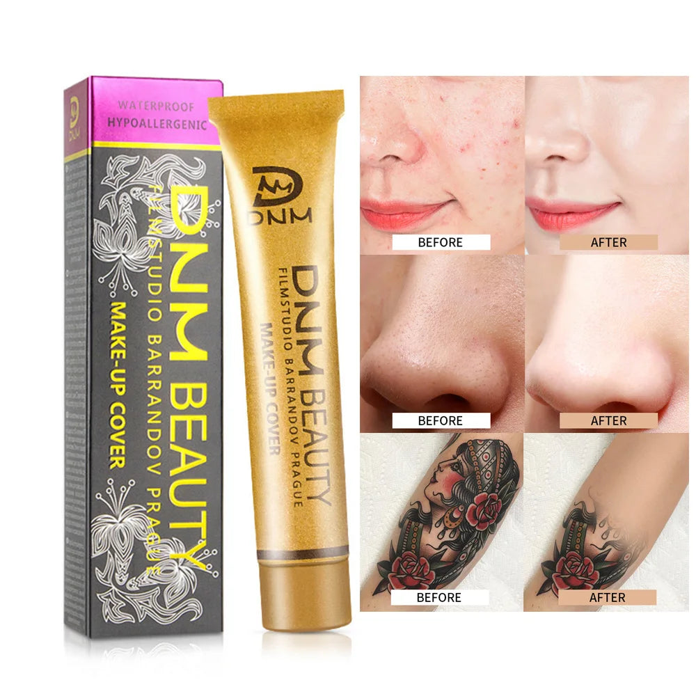Full Skin Concealer Foundation Cream Face Professional Blemish Cover Dark Spot Tattoo Contour Makeup Liquid Concealer Cosmetic Main image