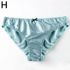 Damen 100% Maulbeerseide seidiger Slip Mode Spitze Brief Große Größe Bequeme Atmungsaktive Einfarbige Dessous Nahtlose Unterwäsche