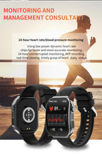 LIGE Neue 2,2-Zoll 3D Gebogenes Display Smartwatch Mit LED-Licht Thermometer Gesundheitsmonitor Smartwatch BT Anruf Sport Fitness Uhr