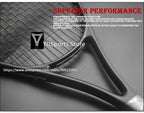 1x 27 Zoll Tennis-Racket, besaitet, Carbon-Aluminium-Legierung, Freizeit-Schläger, stoßfest, mit Tragetasche, für Erwachsene