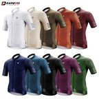 DAREVIE Radtrikot SPF 50 UV-Schutz Trainingsniveau Slim Fit Kleine Größe Herren Damen Mann Fahrradtrikot Radsport-Trikot