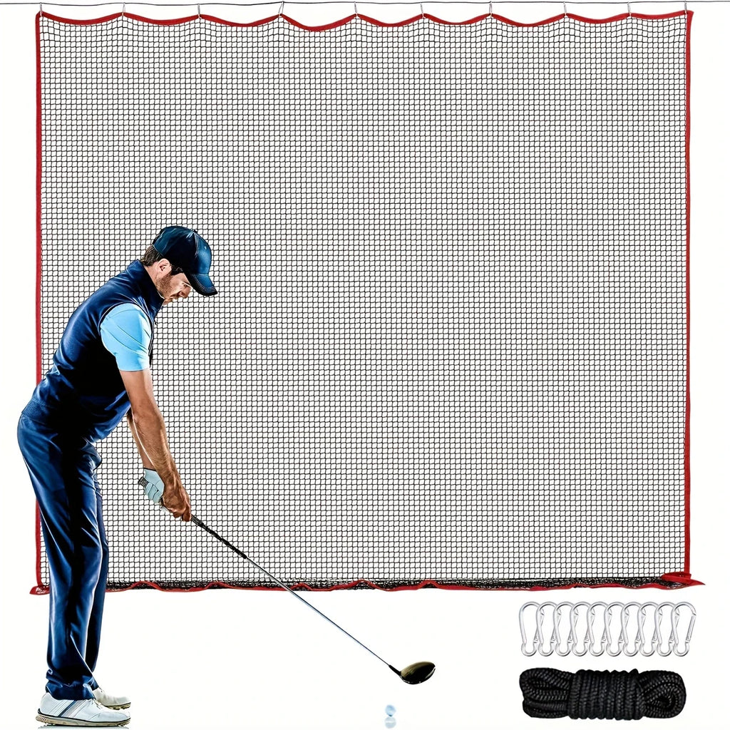 Golfnetz, 3x3 m Golf-Übungsnetz und Sportnetz, hochschlagfestes Golf-Barrierenetz, strapazierfähiges Golfballnetz,