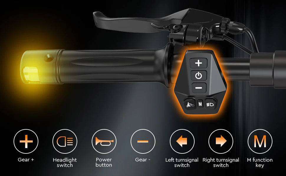 RCB NFC D5 ABE Ultra Electric Scooter for Adults ABE Certified 500W Motor 1600W Peak 27Ah Battery 110-130km Range 10 Inch Self-repairing Tires Double Brake Dual Suspension Turn Signals NFC APP