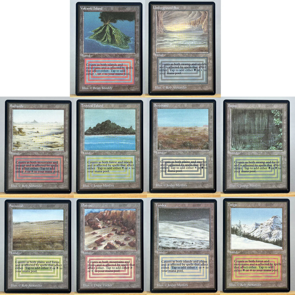 unbegrenzt Revised MIX2/002 Tcg Dual Lands unbegrenzt Proxy Magickarten Tundra Savanne Heimspiel Revised Untergrund Gathering