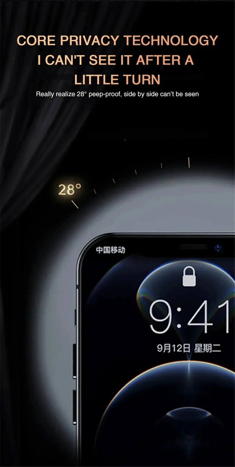 Blickschutzfolie für iPhone 17 Pro Max Anti-Spy Glas für iPhone 16 15 14 13 12 11 Pro Max Blickschutzfolie iPhone 17 Pro