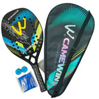 Camewin 3K Beach Tennisschläger Vollcarbon Raue Oberfläche Outdoor-Sport-Schläger für Herren Damen Erwachsene Seniorenspieler 2024 Neu