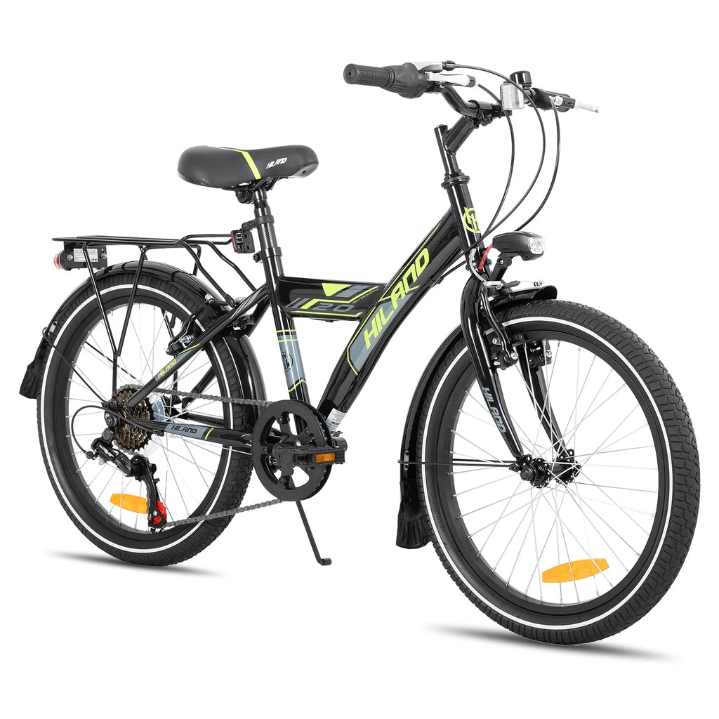 Hiland 20/24 Zoll Kinder Mountainbike für Jungen und Mädchen von 6-10 Jahren mit Shimano 6-Gang Schaltung