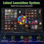 JMachen Hyper Base Lbox Retro-Spielekonsole für PS4/PS3/Switch/PS2/Wii/WiiU/PS1 Launchbox 2TB Gaming-HDD mit über 4200 PC-/3D-Spielen