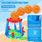 Aufblasbares Ringwurfspiel, schwimmender Basketballkorb, interaktives Wassersportspielzeug, Partygeschenk, Strandspaß, Poolzubehör