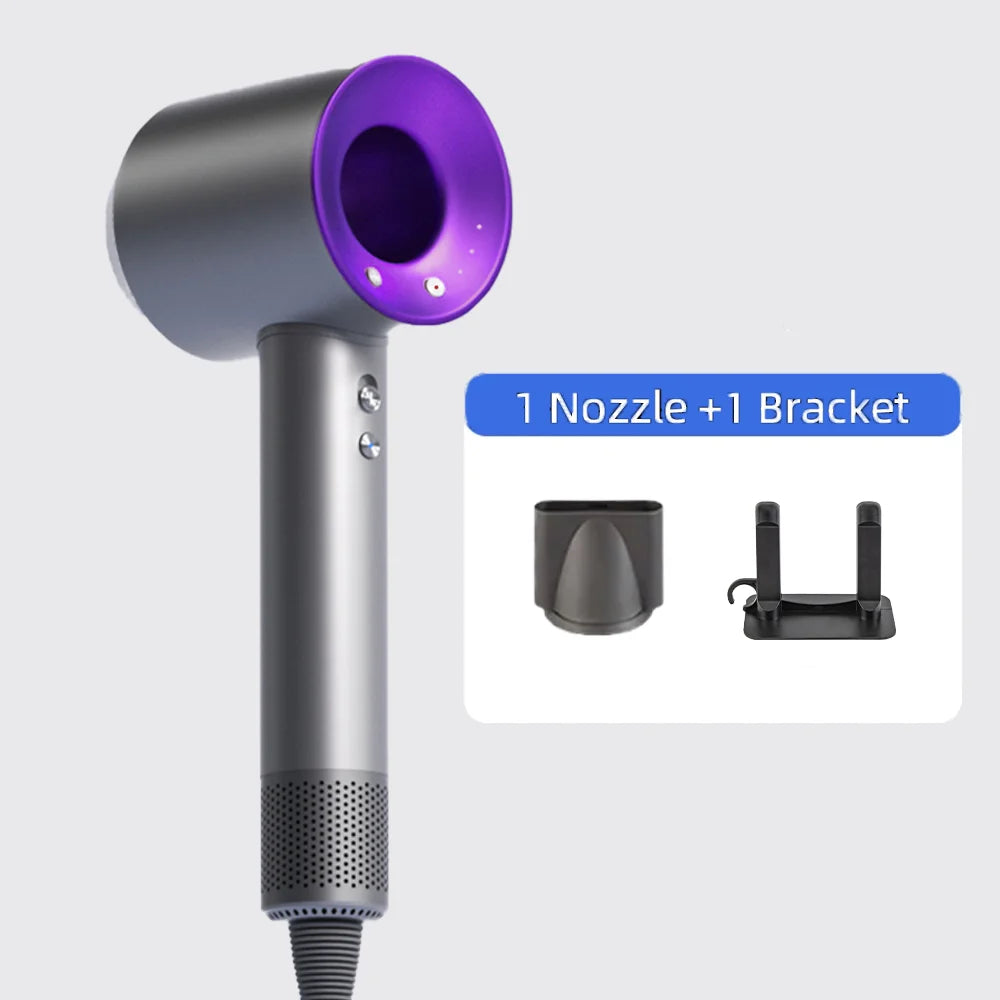 1600W Professioneller Haartrockner mit Negativ-Ionen, 220V, ohne Rotorblätter, Hochgeschwindigkeits-Haartrockner für den Haushalt, Salon-Stil-Werkzeug
