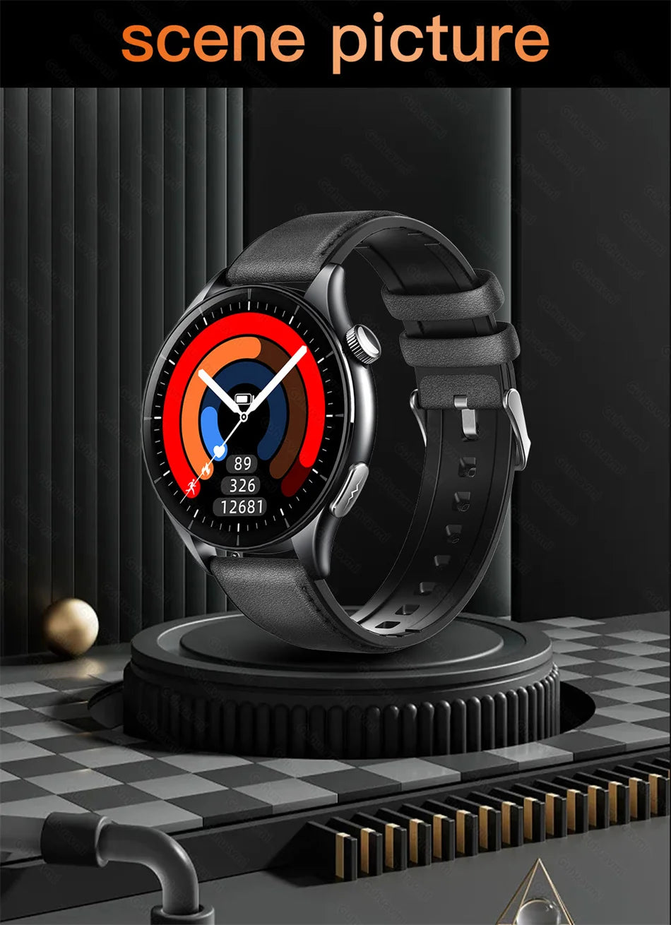 2026 Neue Smartwatch NFC EKG+PPG Blutsauerstoff Harnsäure Blutdruck Saphir Smartwatch Herren für Android iOS Smartwatch Herren