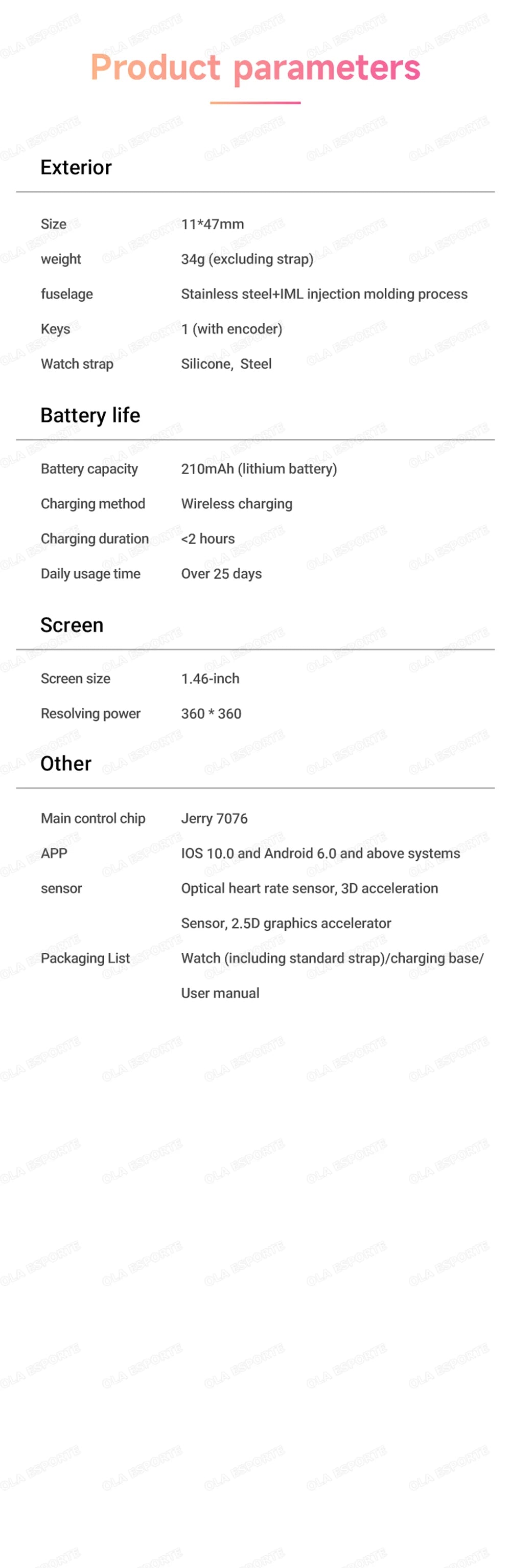Fashion Zircon Smartwatch 1,46" AMOLED Bildschirm 5.4 Bluetooth Anruf Herzfrequenz Temperaturüberwachung Damen Smartwatch Schrittzähler