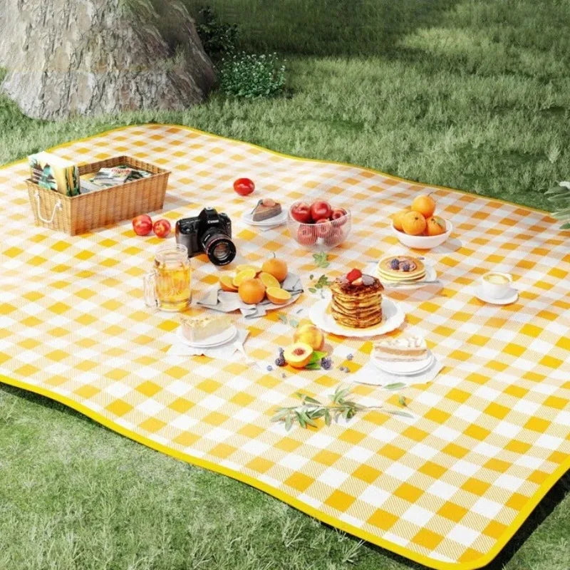 Dicke wasserdichte Picknickmatte, tragbare, faltbare Bodendecke für Camping, Wandern, Strand, Rasen, Outdoor-Aktivitäten, feuchtigkeitsbeständig