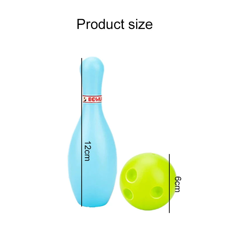 Kinder Bowling Set Familie Indoor Ball Partyspiel Sportspielzeug Bälle Pins Bowling Spielzeug Plastik Lustiges Bowling Set Kinderspiel TMZ