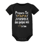 Mach dich bereit, Papa, ich komme in ein paar Monaten – Ankündigung, schwanger, Baby-Bodysuit, Junge, Mädchen, Kleinkind-Strampler, Babyparty-Geschenk