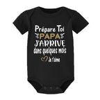 Mach dich bereit, Papa, ich komme in ein paar Monaten – Ankündigung, schwanger, Baby-Bodysuit, Junge, Mädchen, Kleinkind-Strampler, Babyparty-Geschenk