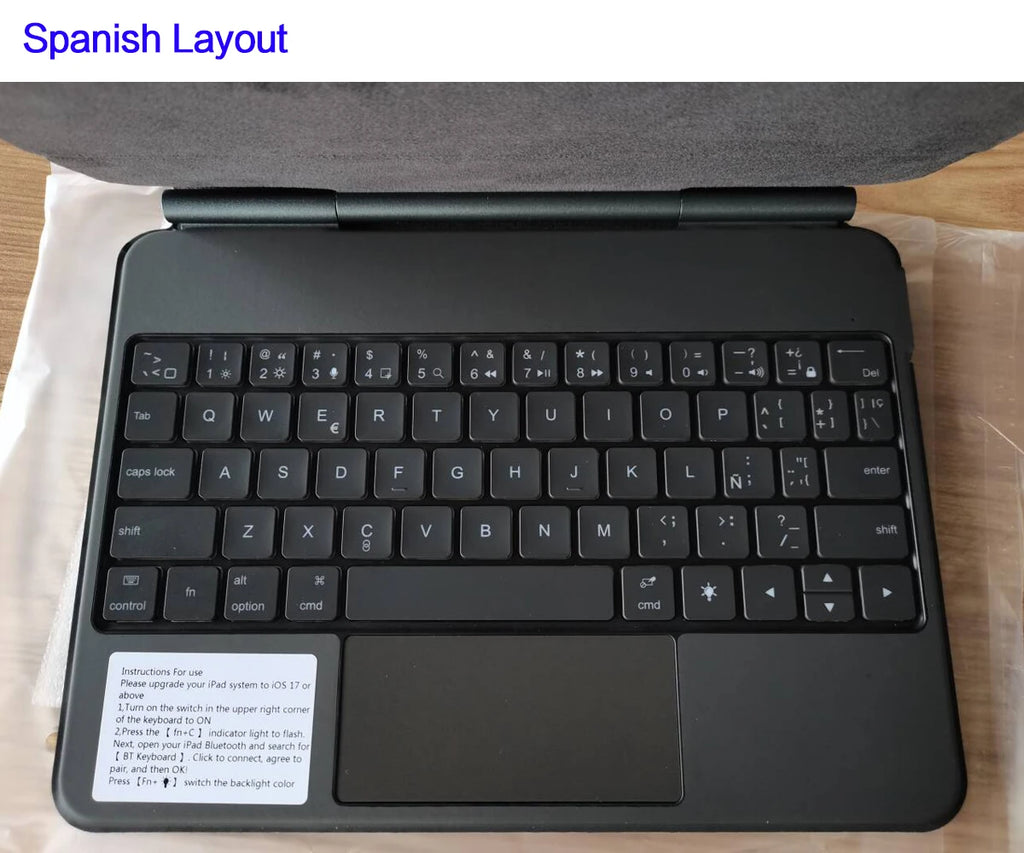 TouchPad Magic Keyboard für iPad Air 11 13 M4 2026 M3 M2 iPad 10 10. Gen. Air 4 5 6 iPad Pro 11 12,9 13'' M5 M4 Smart Cover Hintergrundbeleuchtung