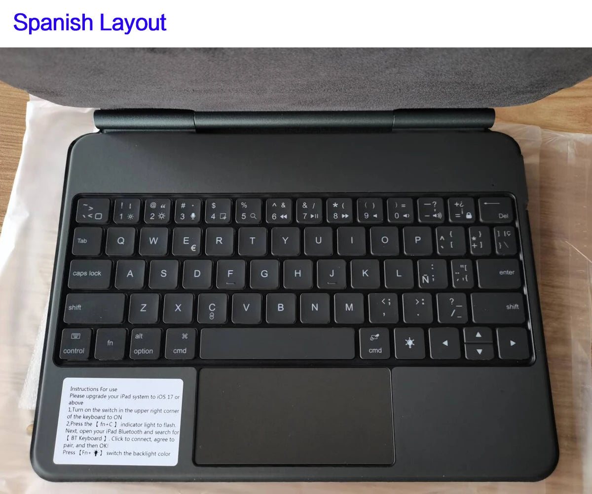 TouchPad Magic Keyboard für iPad Air 11 13 M4 2026 M3 M2 iPad 10 10. Gen. Air 4 5 6 iPad Pro 11 12,9 13'' M5 M4 Smart Cover Hintergrundbeleuchtung