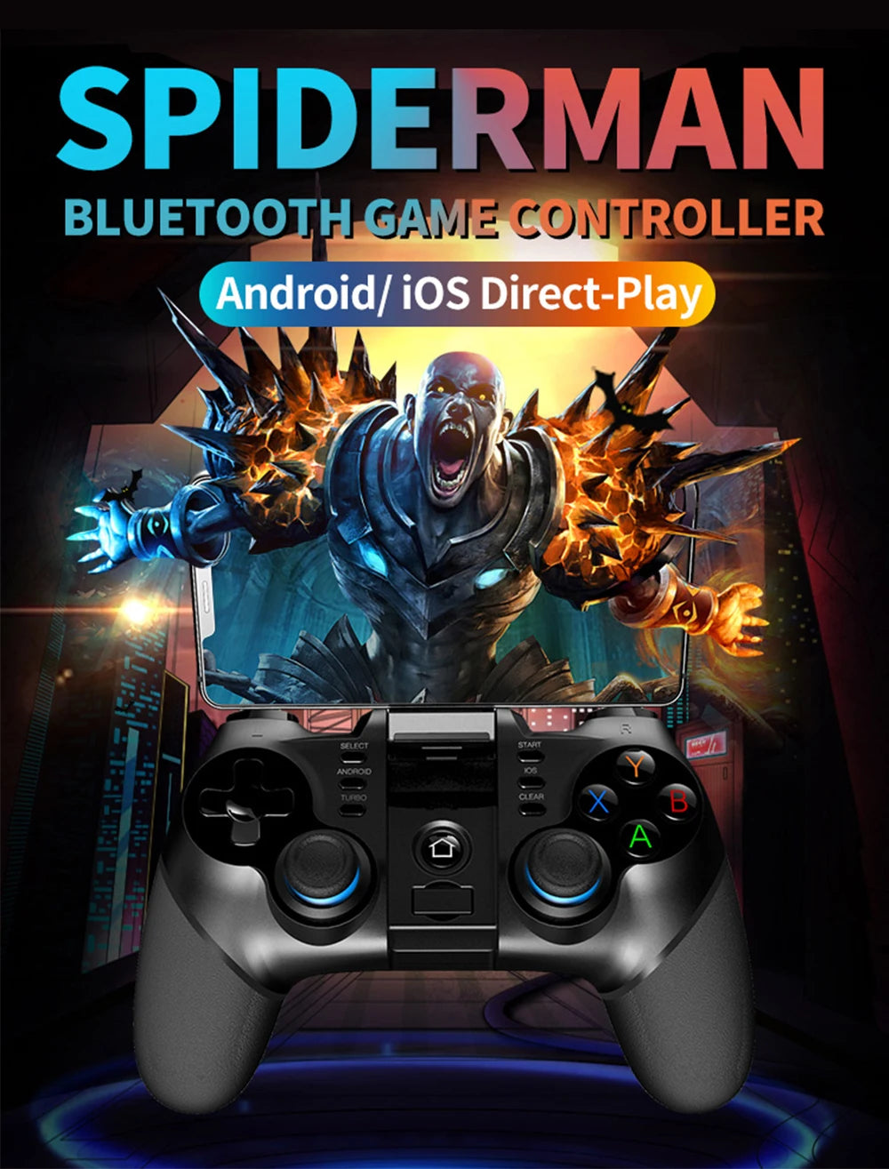 VR Shinecon 10.0 Helm 3D-Brille Virtual Reality Headset für Smartphones VR-Brille Videospiel Fernglas