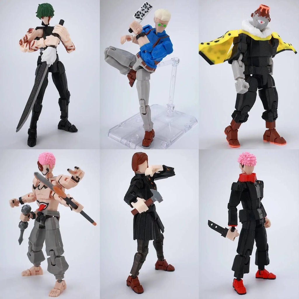 9L3D Lucky13 Gojo Sukuna Jujutsu Fushiguro Toji Gojo Satoru Actionfigur Dummy13 T13 Mehrgelenkige Sammlerstücke Titan13