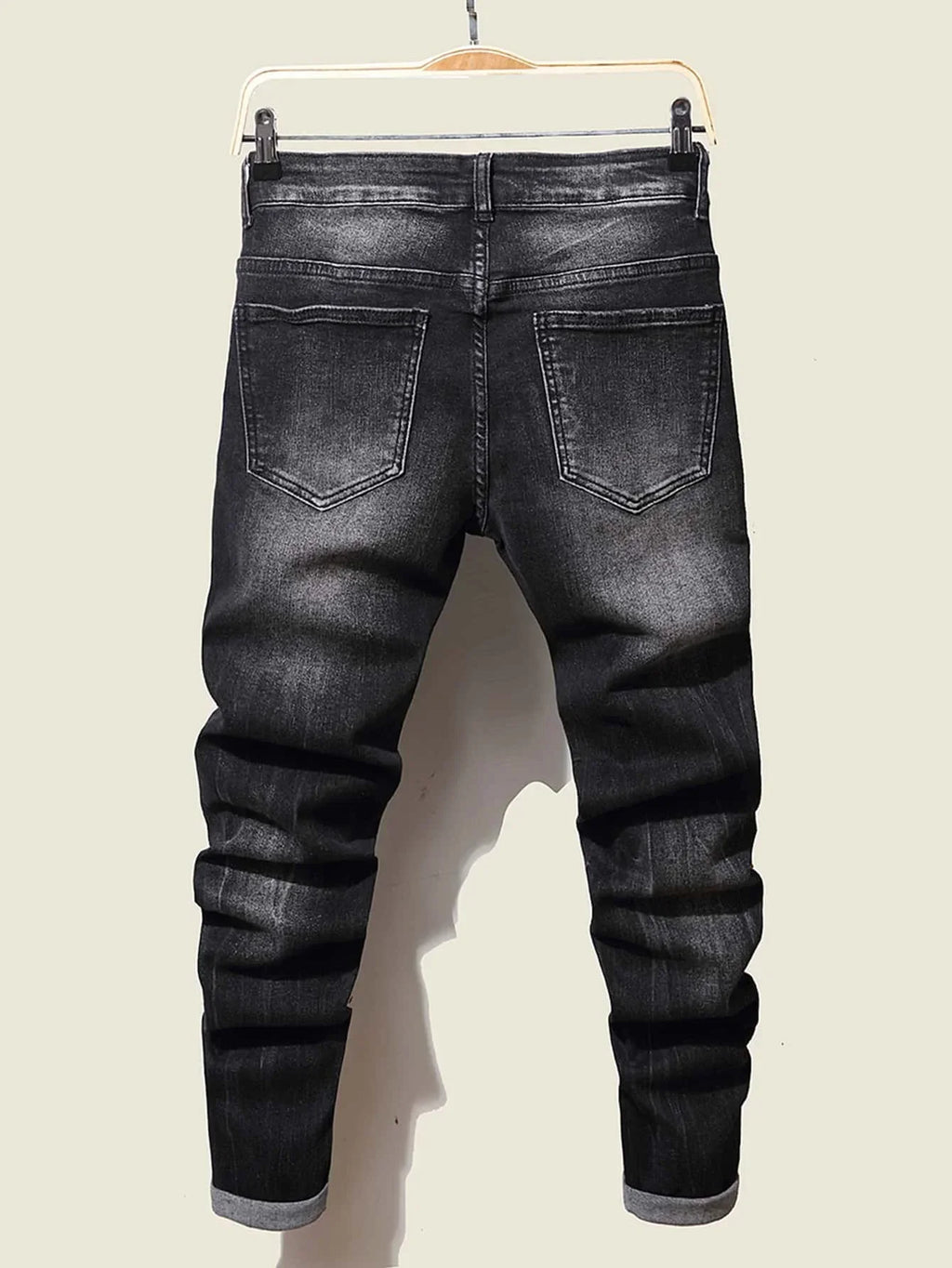 Fashion Herren Jeans Stretch Blau Skinny Jeans Für Herren Casual Slim Fit Denim Hosen Korean Style Herrenhosen Jeans