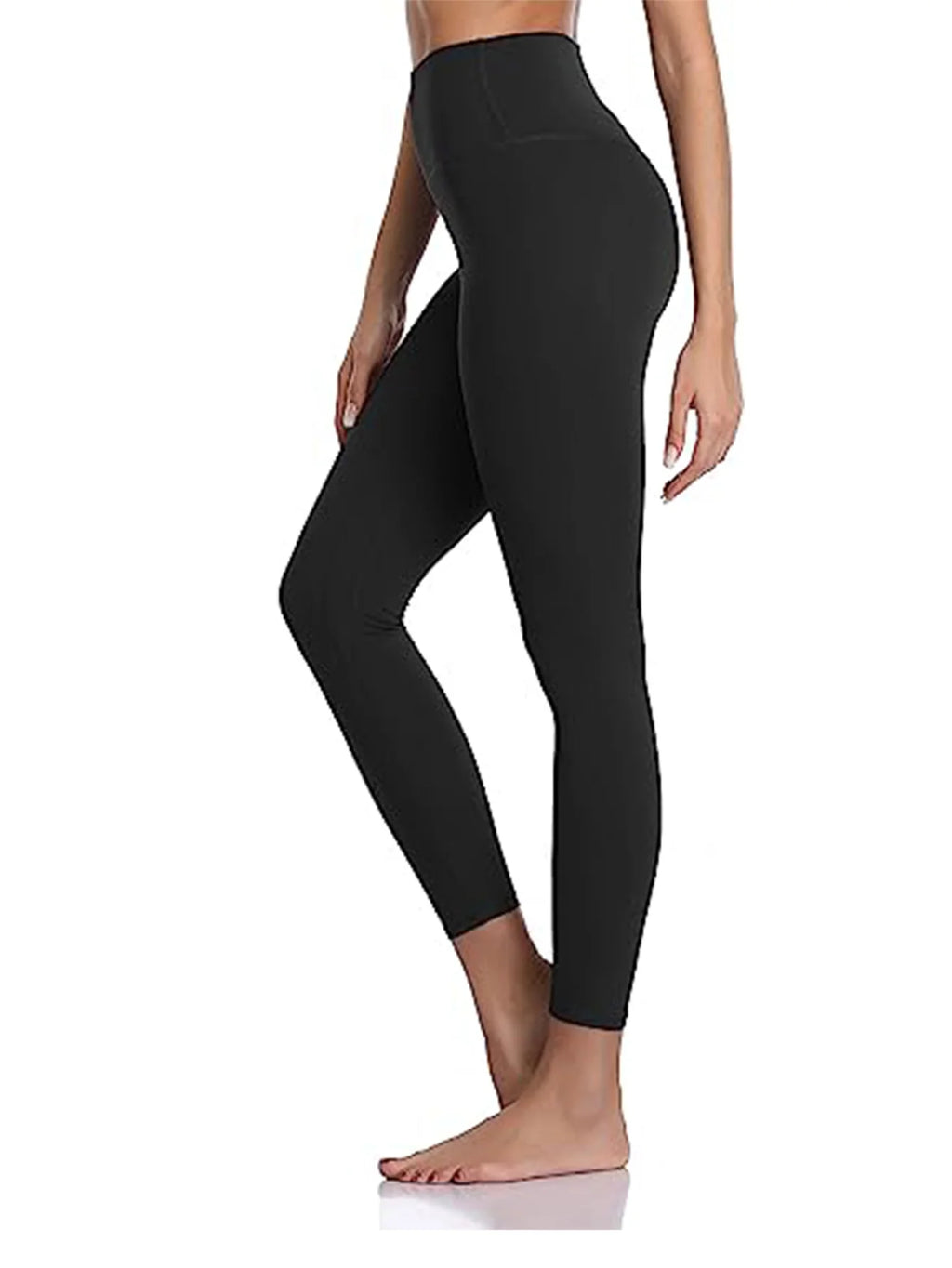 Damen-Sportbekleidung: High-Waist Yoga-Leggings aus Milseide zur Schweißabsorption beim Training