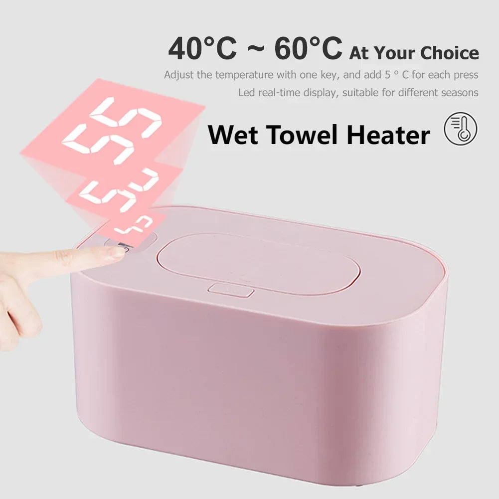 Tragbarer Baby-Feuchttücherwärmer Thermischer USB-Lade-Wickeltuchspender Warmer Wickeltuchwärmer Heizbox für Zuhause