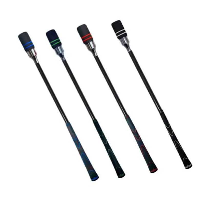 MO EYES Golfschwungtrainer Schwarz Indoor- und Outdoor-Übungsstick Handgriff HGB031