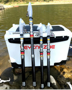 1.8-3.6m Kohlefaser Angelrute und Rollen-Set, superharte Teleskop-Angelrute, Spinnrollen-Set, max. Widerstand 3-8kg Pesca