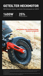 JOYOR T6E PRO ABE Erwachsenen-Elektroroller 500W Motor 48V26AH Akku E-Mountain Escooter 10" Offroad-Reifen Faltbarer E-Scooter