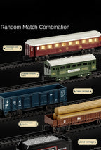 Kinder Retro Elektro-Dampfzug Schienenspielzeug Klassische Eisenbahn Güterzug Hochgeschwindigkeitsstrecken Zugmodell Jungen Spielzeug Weihnachtsgeschenk