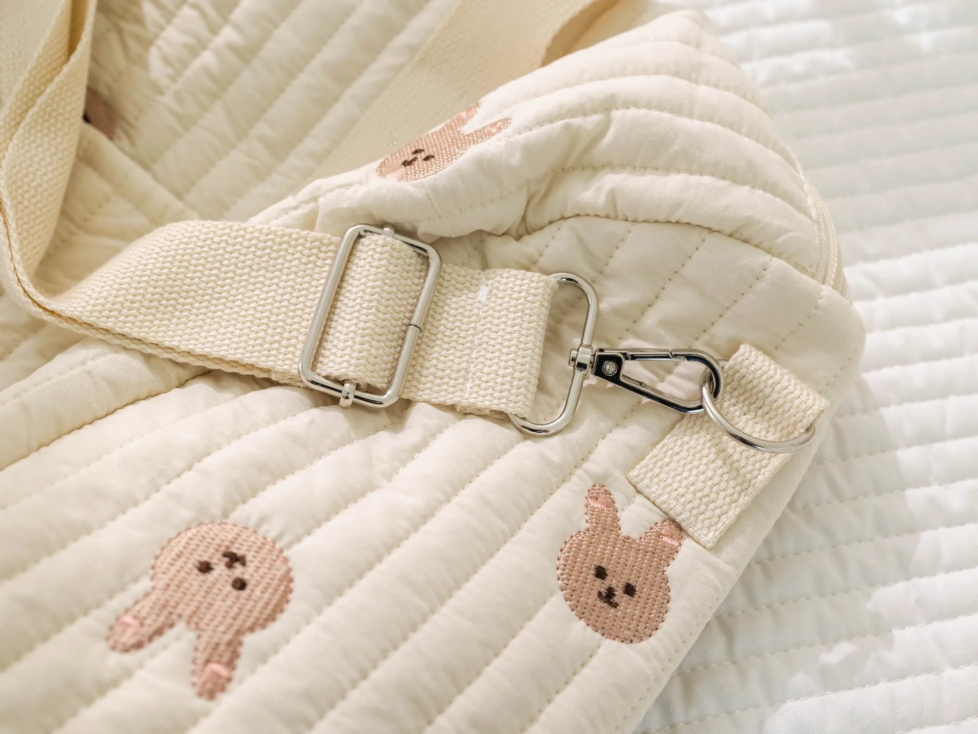Wickeltasche Bär Umstandspaket Baby Windeltasche Kinderwagen Windel-Organizer Tragbare Einkaufstaschen Reise-Wickeltasche Messenger Bag