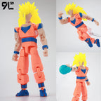 9L3D Gedruckte Dragon Ball Son Goku Vegeta Beerus Frieza Anime Lucky13 Dummy13 Titan13 Actionfiguren Mehrgelenkige Bewegliche Spielzeuge